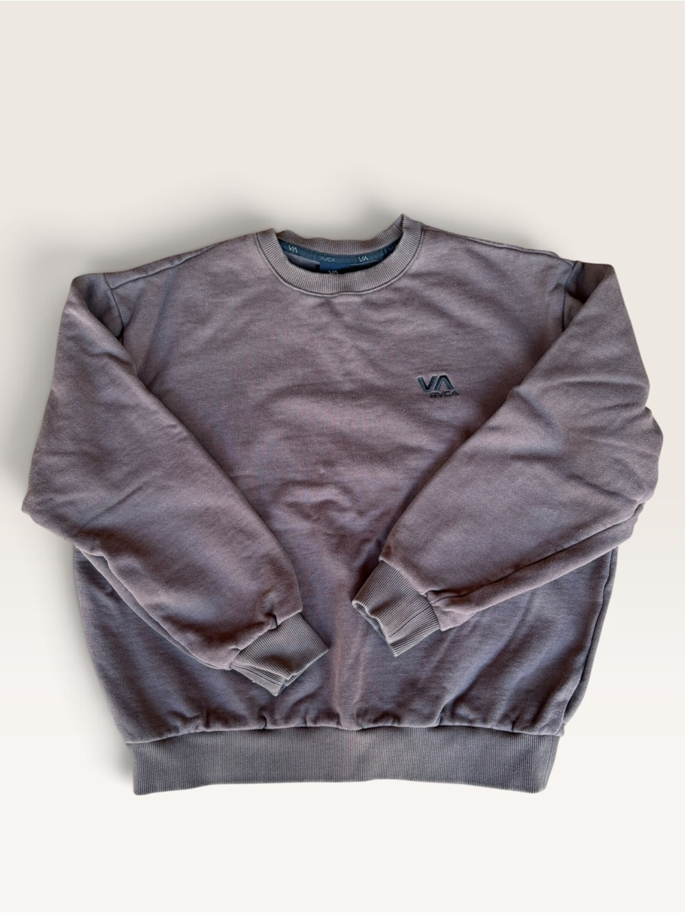 RVCA Men's Crewneck Sweatshirt in Mauve
